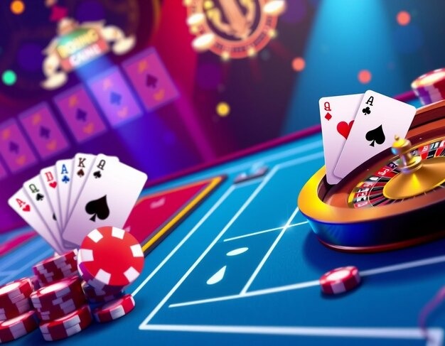 Live Bandar Ceme table on dingdong4d mobile showing dealer, tiles, and player positions